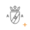Krone und Buchstaben
