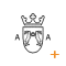Krone und Buchstaben