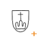 10 Wasserzeichen in diesem Zweig Kreuz (einkonturig)