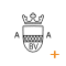 Krone und Buchstaben