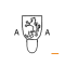 Wappenschild und Buchstaben