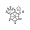Krone und Blumen