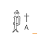 2 Wasserzeichen in diesem Zweig Kreuz (einkonturig)