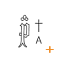 2 Wasserzeichen in diesem Zweig Kreuz (einkonturig)