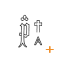 3 Wasserzeichen in diesem Zweig Kreuz (zweikonturig)